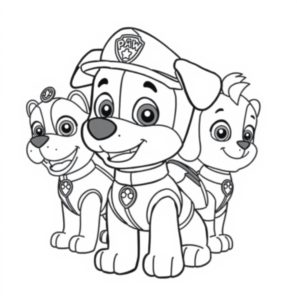 Libro para colorear de la Patrulla Canina