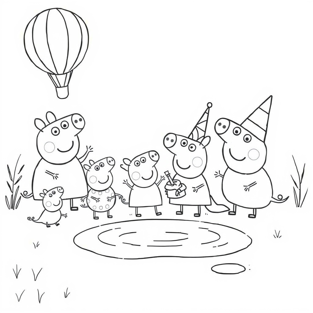 Libro de Colorear de Peppa Pig