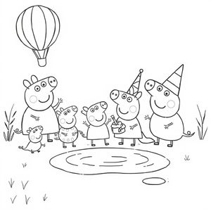 Libro de Colorear de Peppa Pig