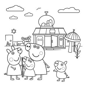 Libro para Colorear de Peppa Pig
