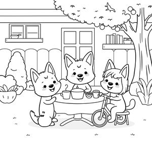 Libro para Colorear de Bluey