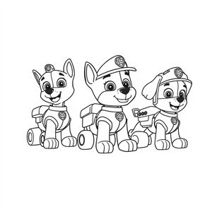 Libro para Colorear de Acción de la Patrulla Canina