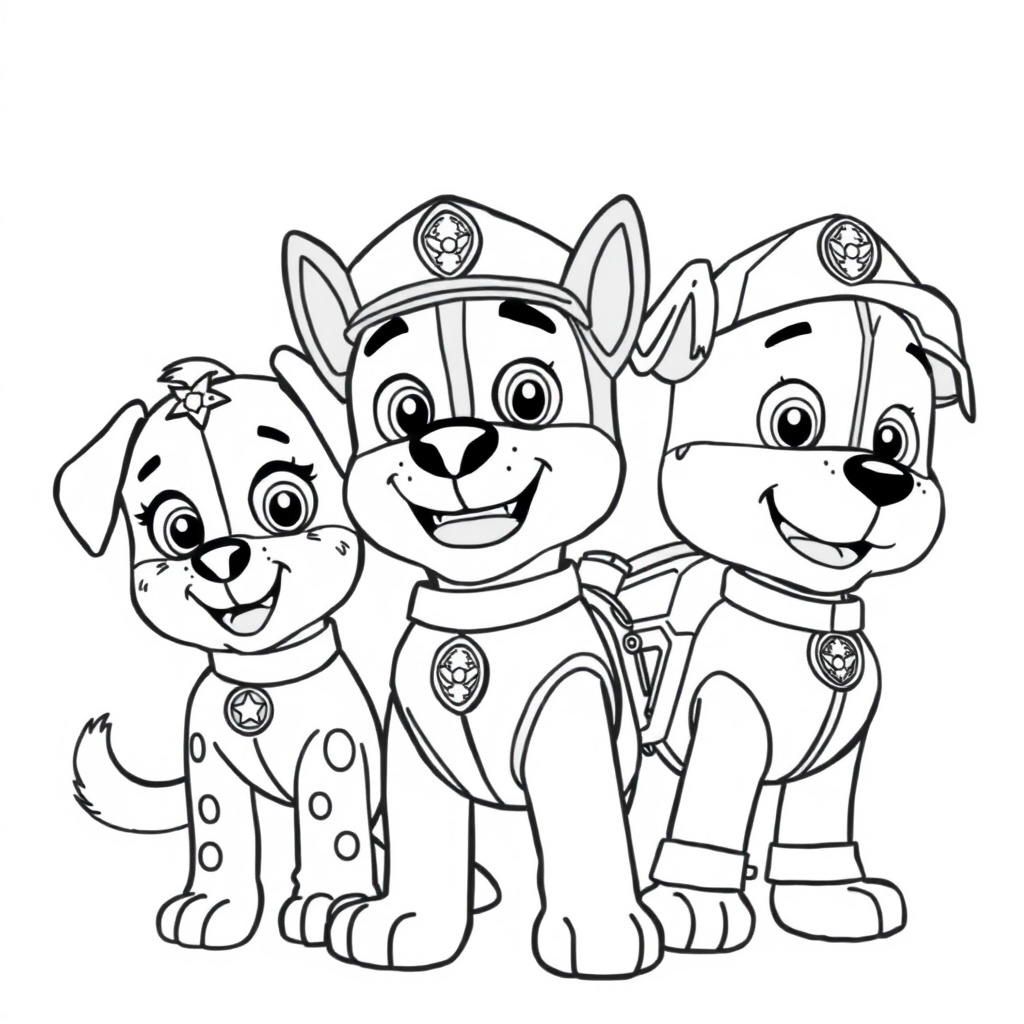 Libro para Colorear: Patrulla de Cachorros