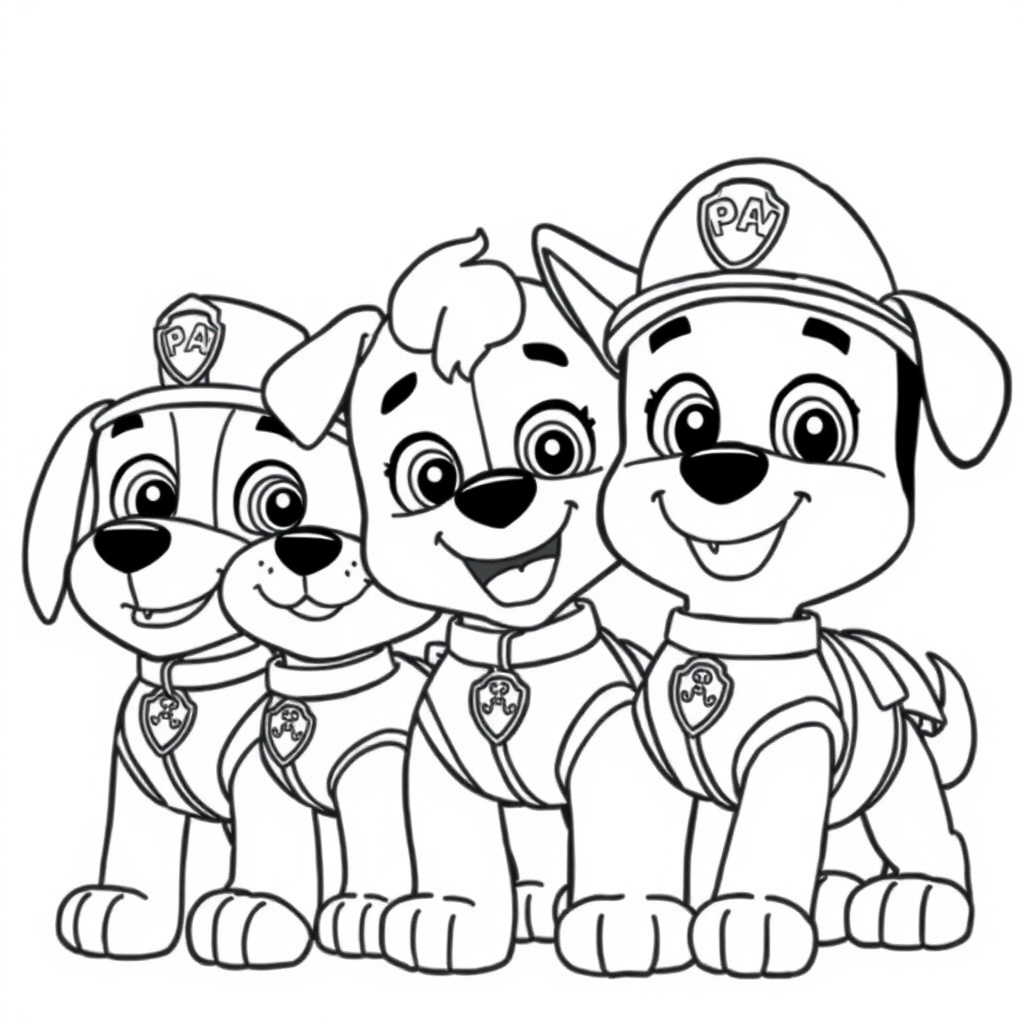 Libro para Colorear de La Patrulla Canina