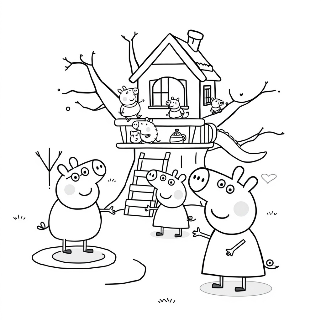 Libro para colorear de Peppa Pig