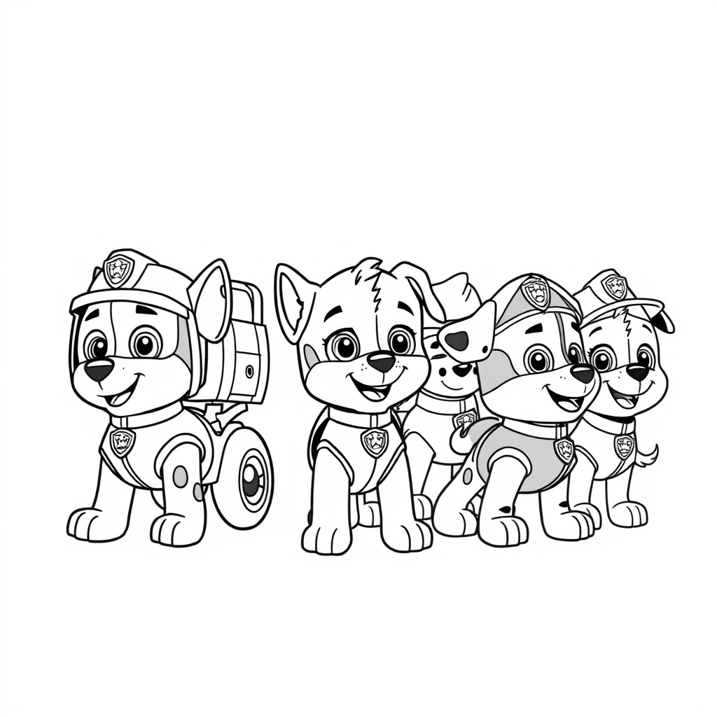 Libro de Colorear de Patrulla Canina