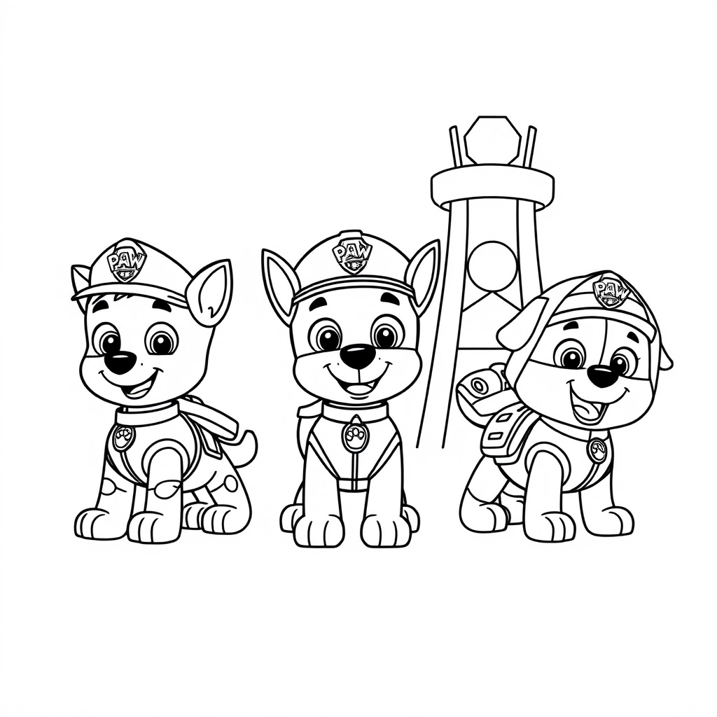 Libro para Colorear de PAW Patrol