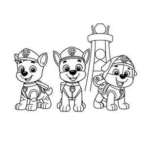 Libro para Colorear de PAW Patrol