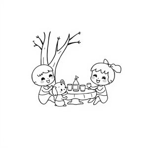 Hoja para colorear de Bluey