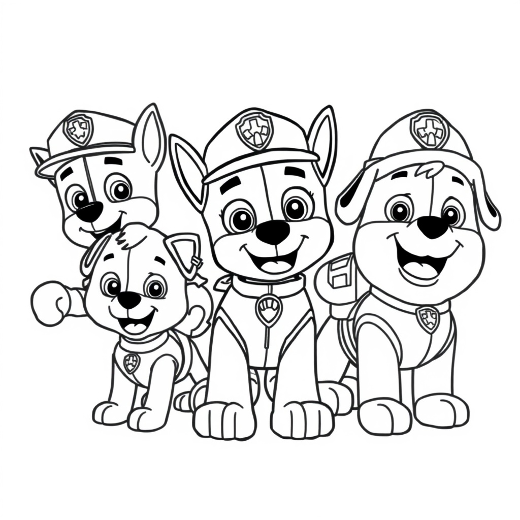 Libro para Colorear: Patrulla de Cachorros