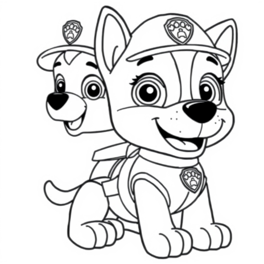 Libro de Colorear Patrulla de Cachorros