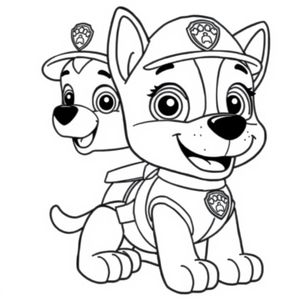 Libro de Colorear Patrulla de Cachorros