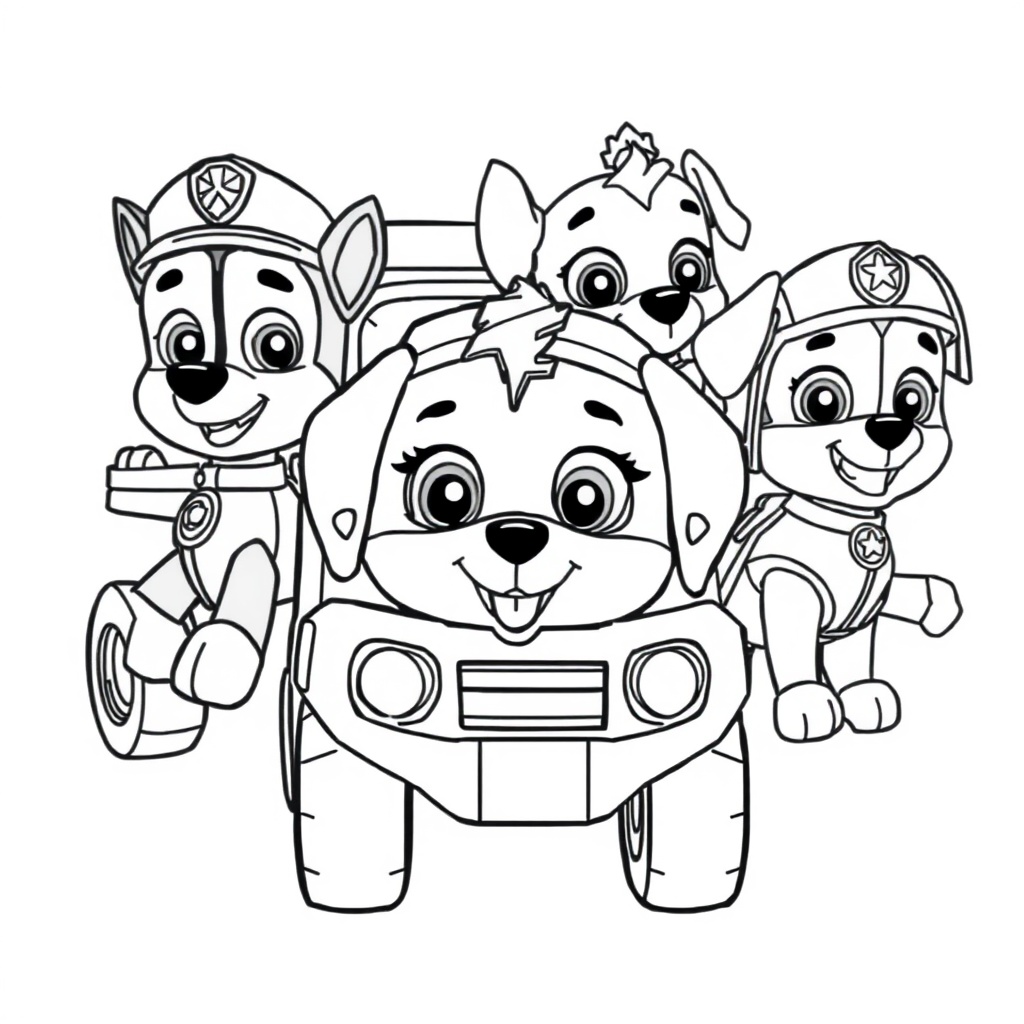 Libro de Colorear Guardianes de la Misión de PAW Patrol