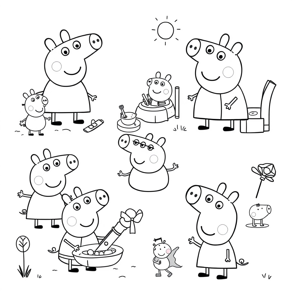 Libro para Colorear de Peppa Pig