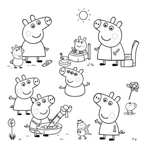 Libro para Colorear de Peppa Pig