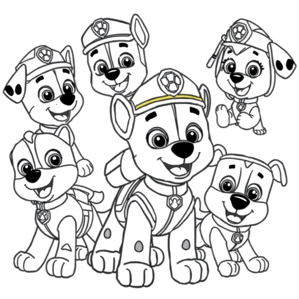 Patrulla Canina Aventura de Colorear
