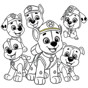 Patrulla Canina Aventura de Colorear