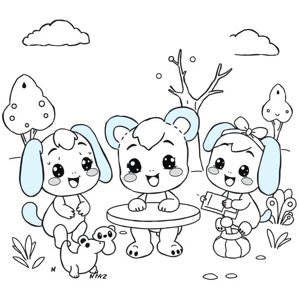 Bluey - Libro para Colorear de Amigos