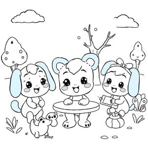 Bluey - Libro para Colorear de Amigos