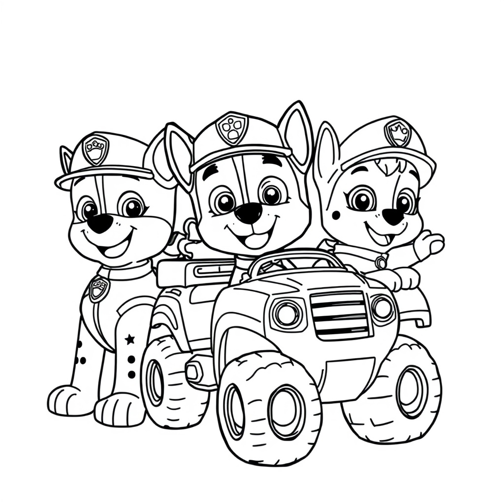 Libro para Colorear de La Patrulla Canina