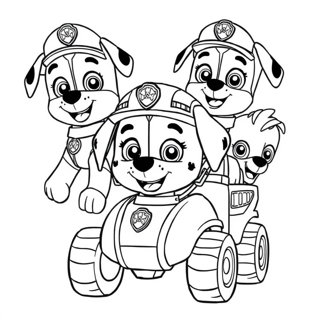 Libro para colorear de Patrulla de Cachorros