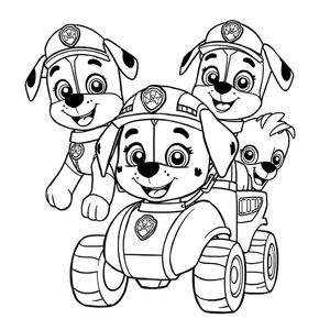 Libro para colorear de Patrulla de Cachorros