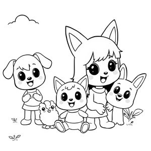 Libro para Colorear de Bluey