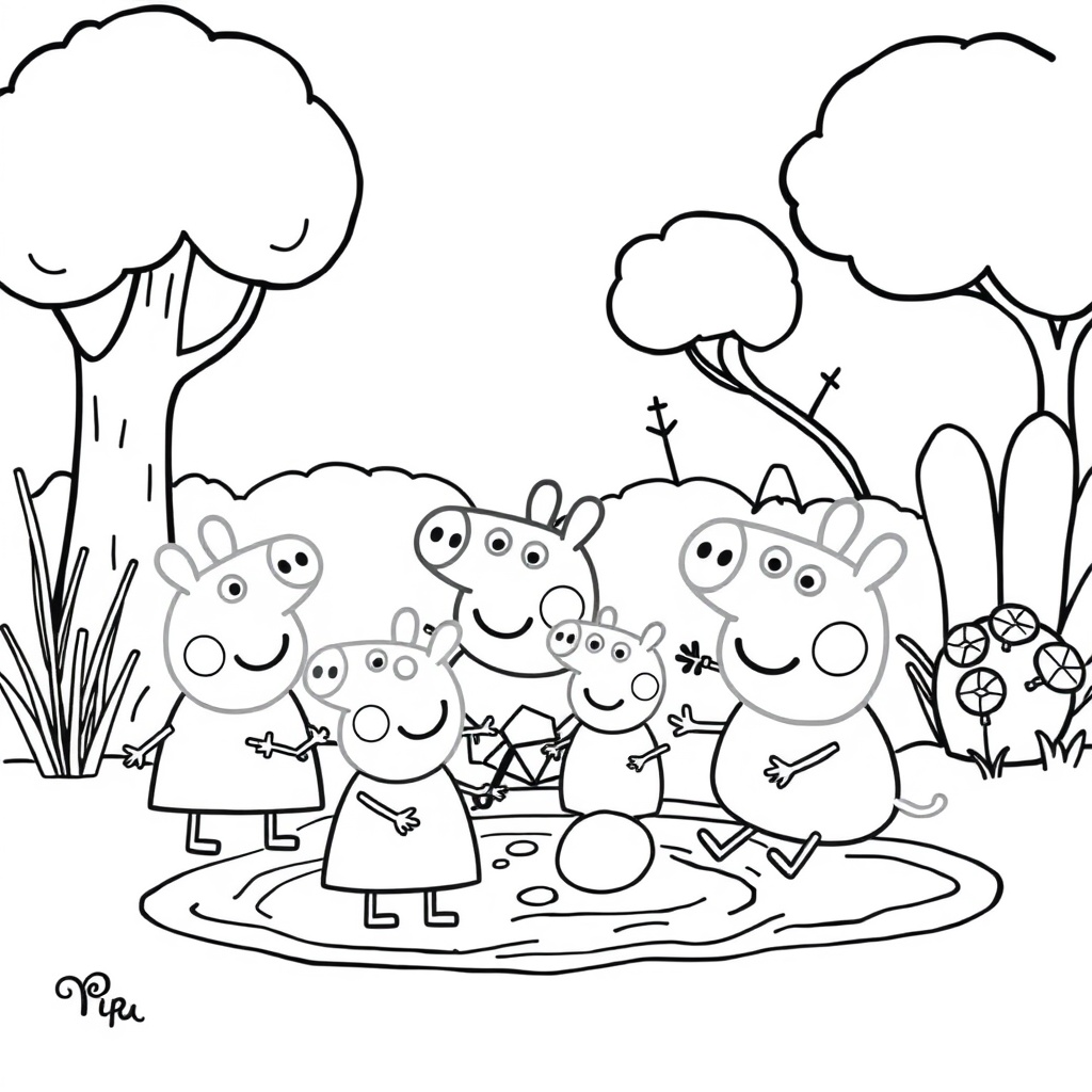 Libro de Colorear de Peppa Pig