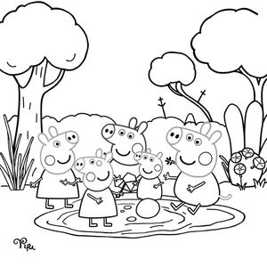 Libro de Colorear de Peppa Pig