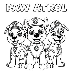 Libro para Colorear de Patrulla de Cachorros