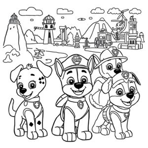 Libro para Colorear: Patrulla Canina
