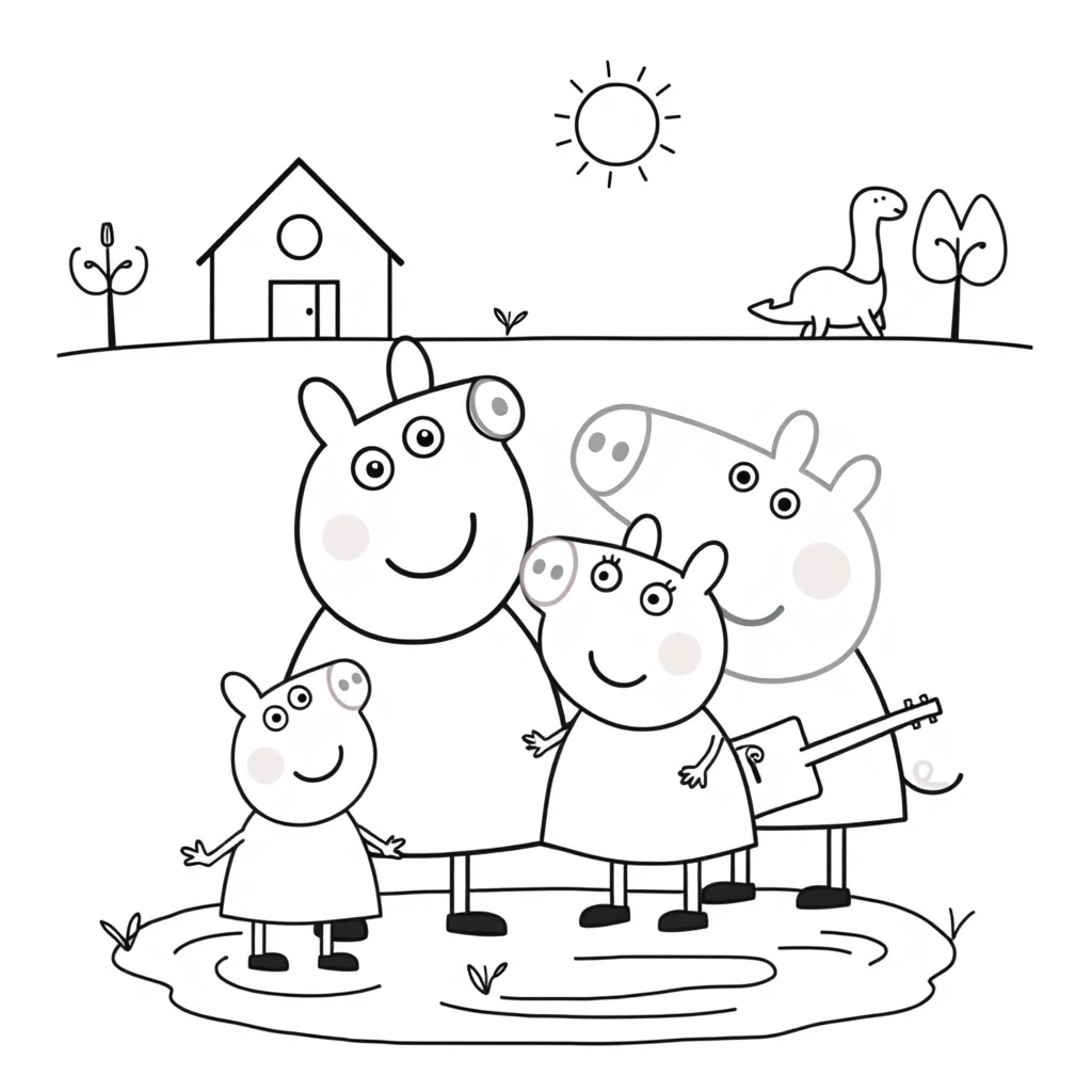 Kolorowanka Peppa Pig