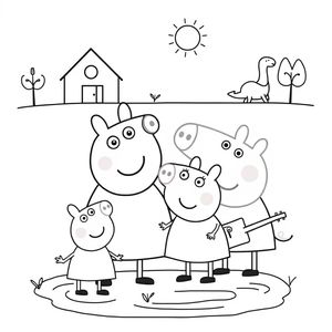 Kolorowanka Peppa Pig