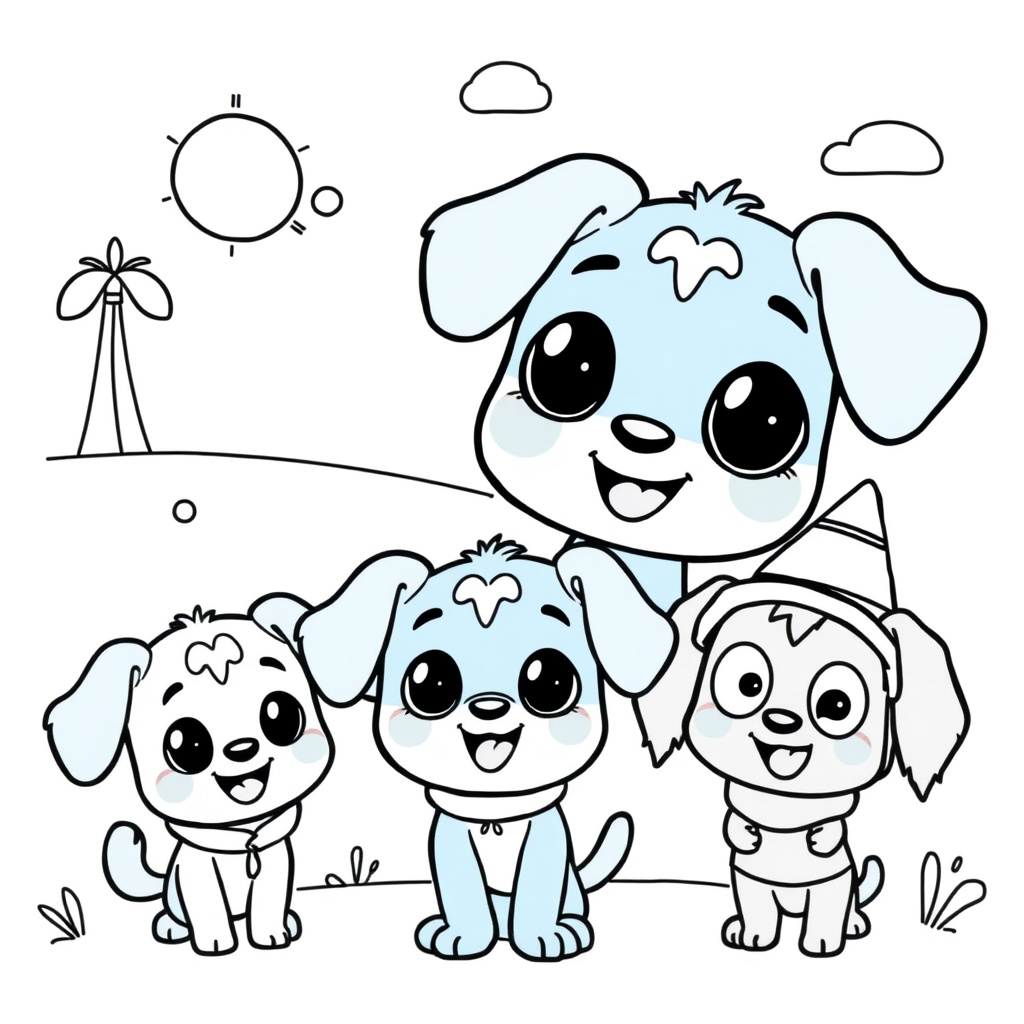 Libro para Colorear de Bluey