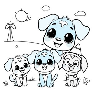 Libro para Colorear de Bluey