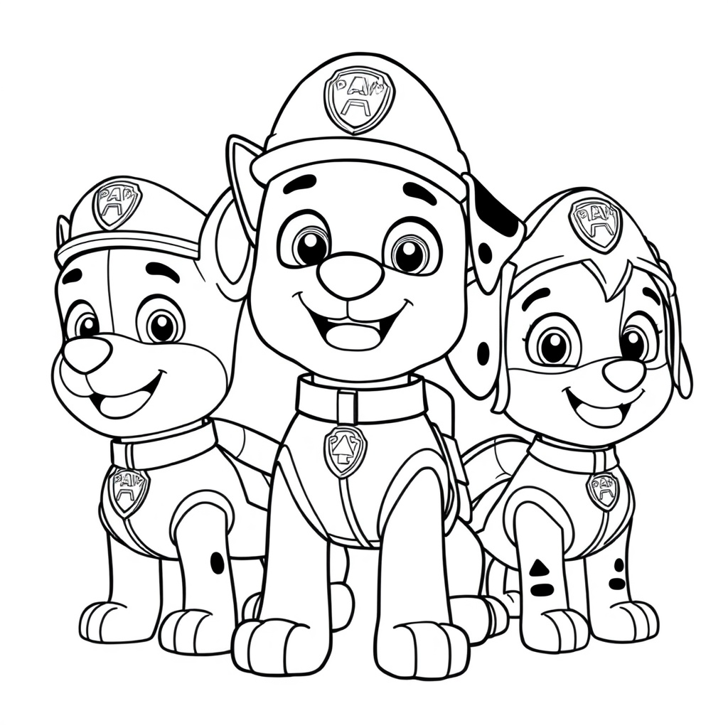 Libro para Colorear: Patrulla Canina