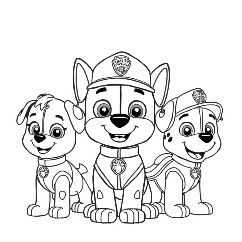 Kolorowanka Psi Patrol