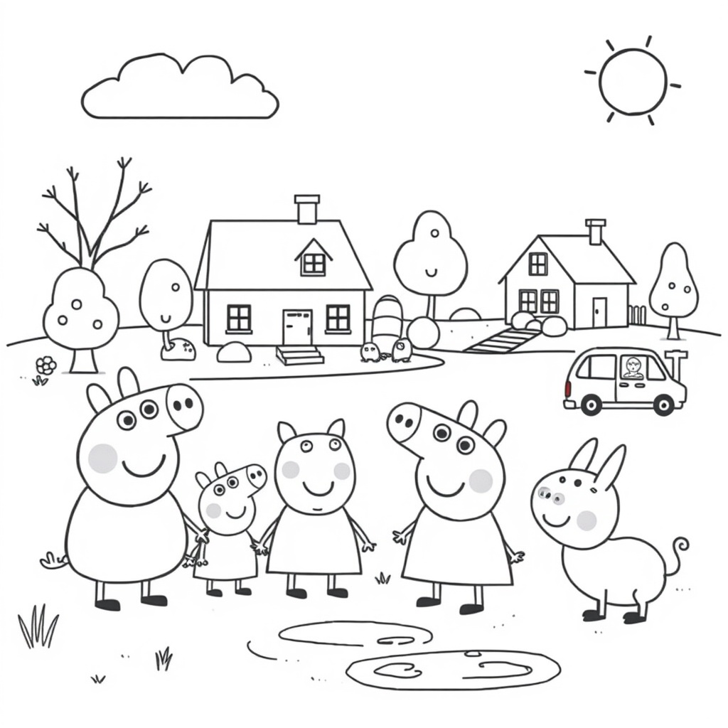 Kolorowanka Peppa Pig