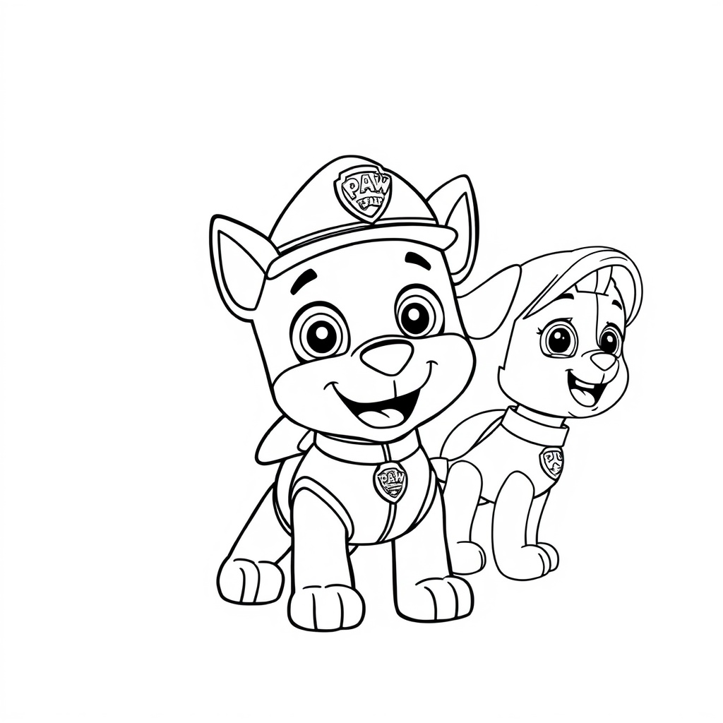 Libro para Colorear de Patrulla Canina