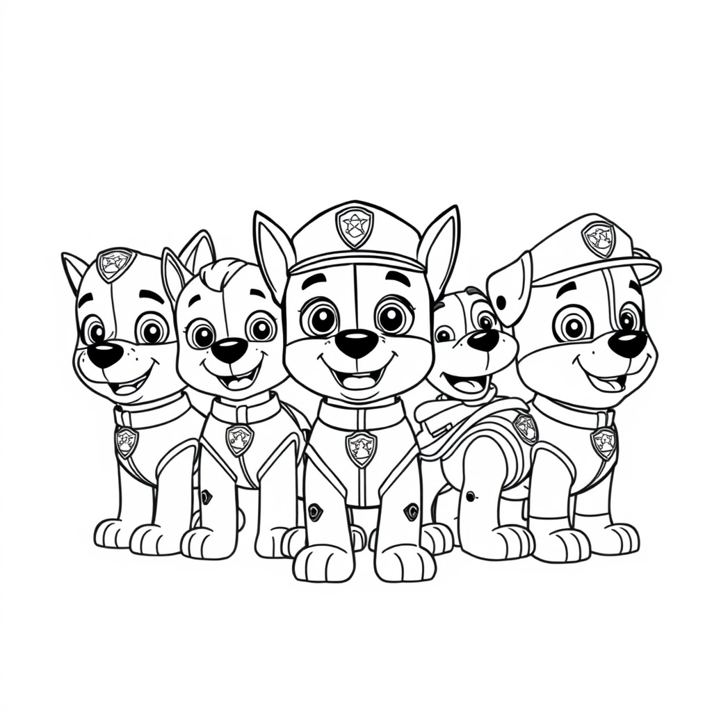 Kolorowanka Psi Patrol