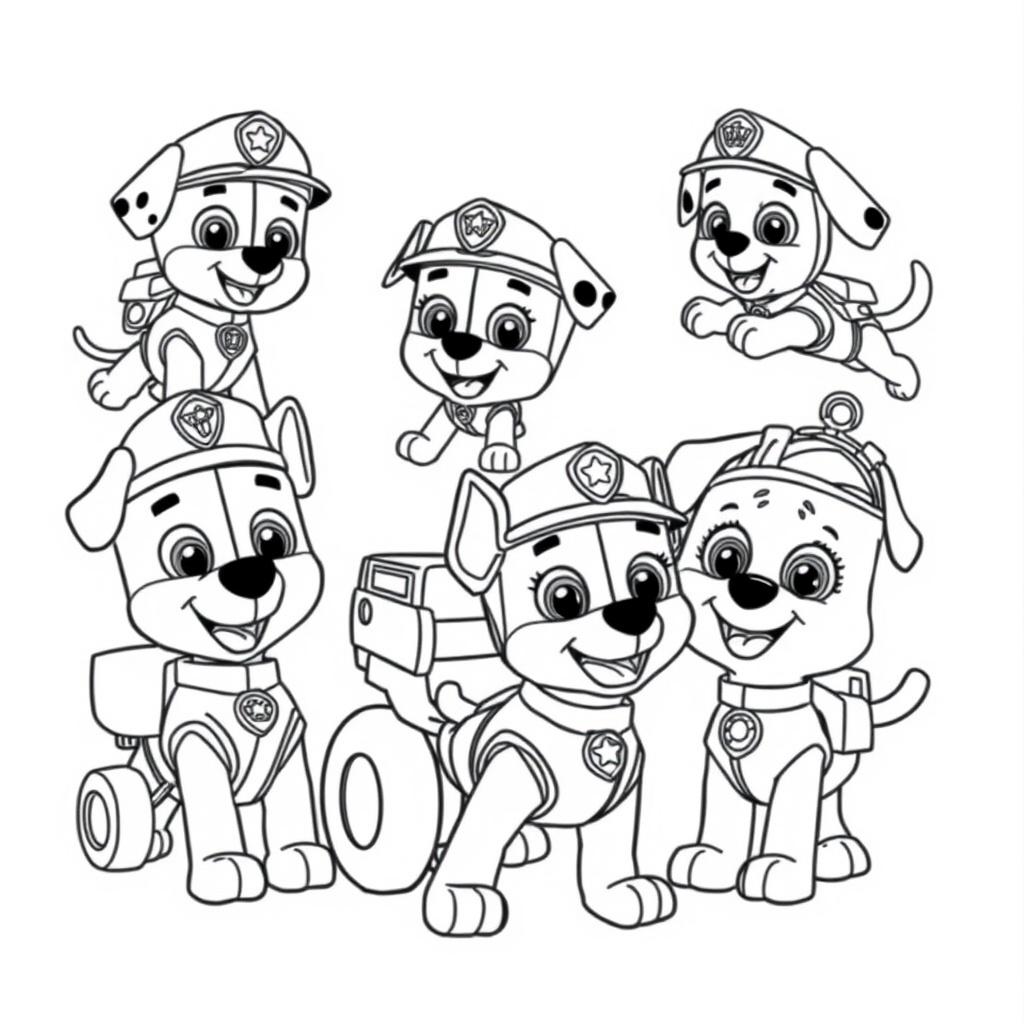 Kolorowanka: Psi Patrol - Akcja ratunkowa