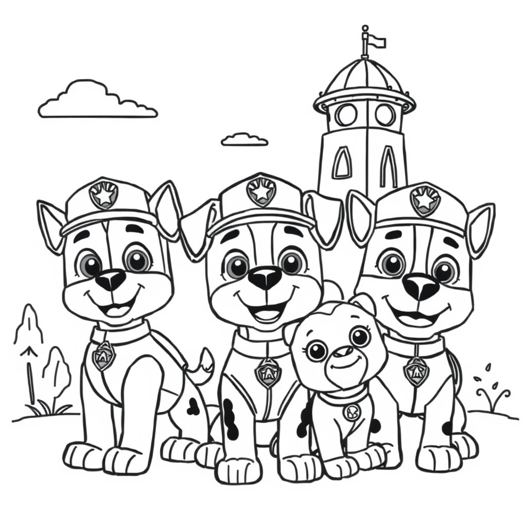 Libro para Colorear - Patrulla Canina