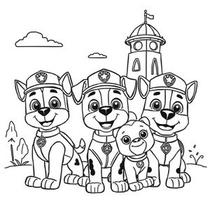 Libro para Colorear - Patrulla Canina