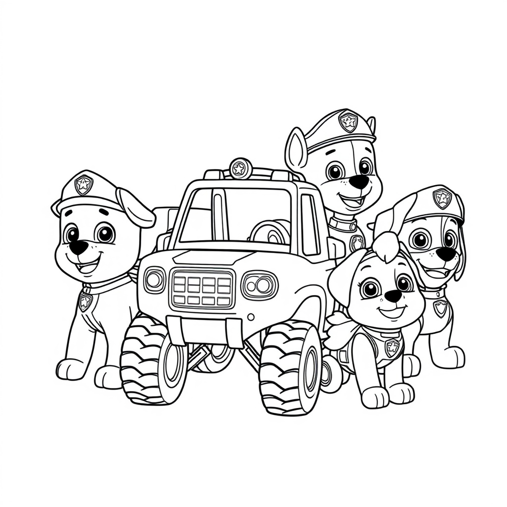 Libro para Colorear: Patrulla Canina