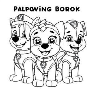 Libro para Colorear Patrulla de Cachorros