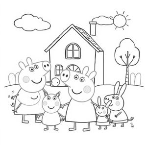 Libro para Colorear de Peppa Pig