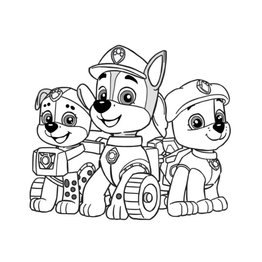 Libro para Colorear de La Patrulla Canina