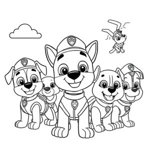 Libro para Colorear de La Patrulla Canina