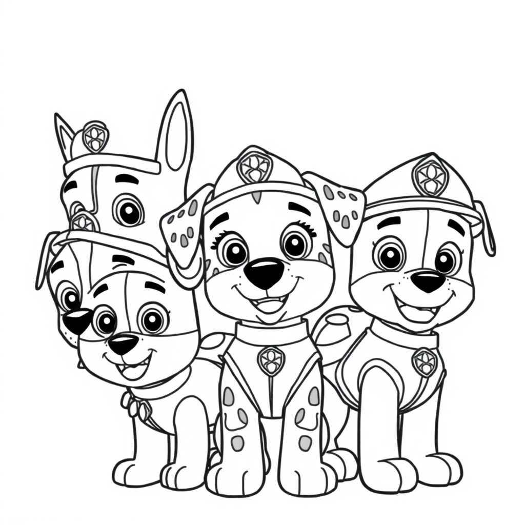 Libro de Colorear de La Patrulla Canina