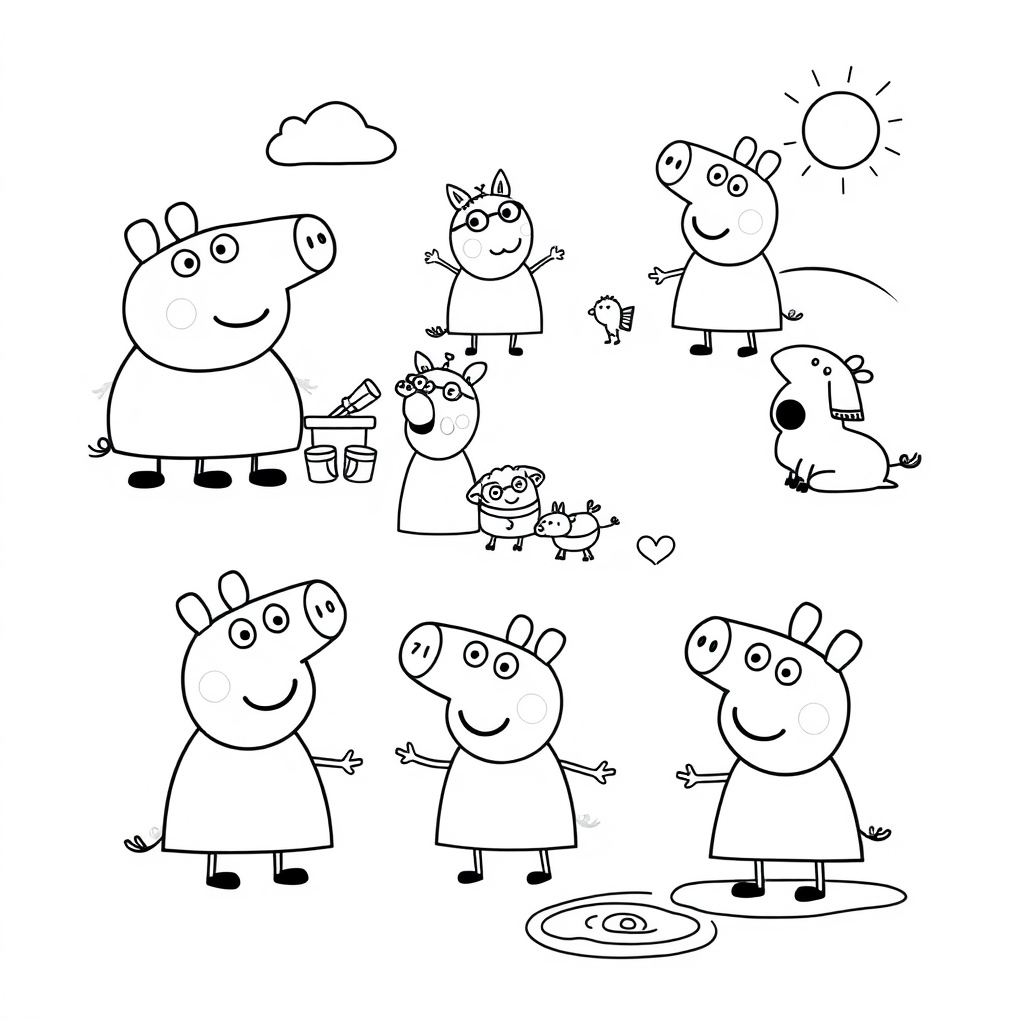 Libro para Colorear de Peppa Pig